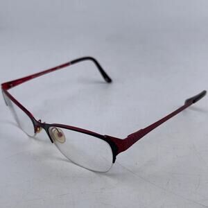 Scott Harris Europa SH-402 Women's Eyeglasses Frame Red Cat Eye 50-17-135 mm‎